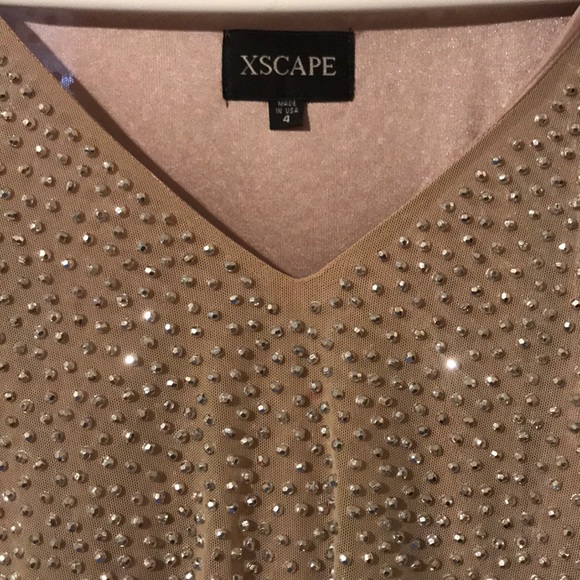 beaded tan dress - Picture 2 of 3